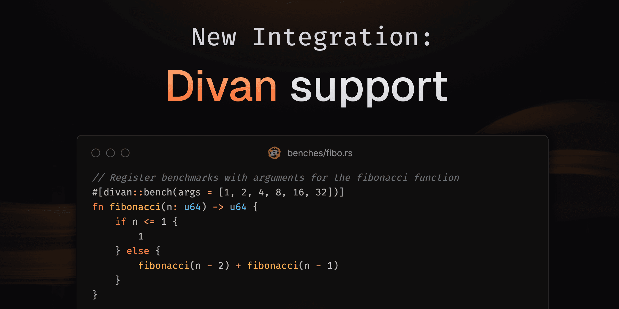 Divan Support for Rust