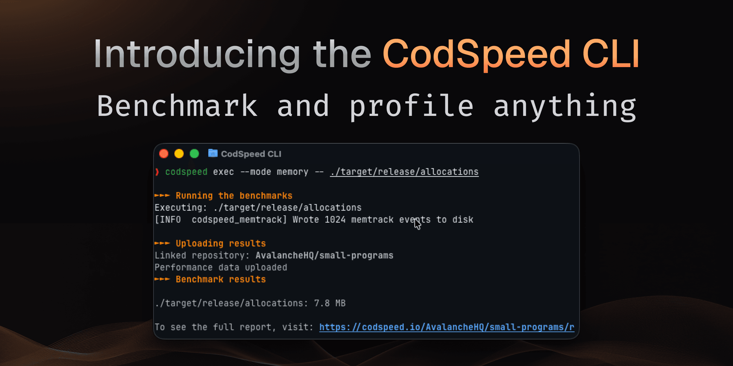 Introducing CodSpeed CLI: Benchmark Anything