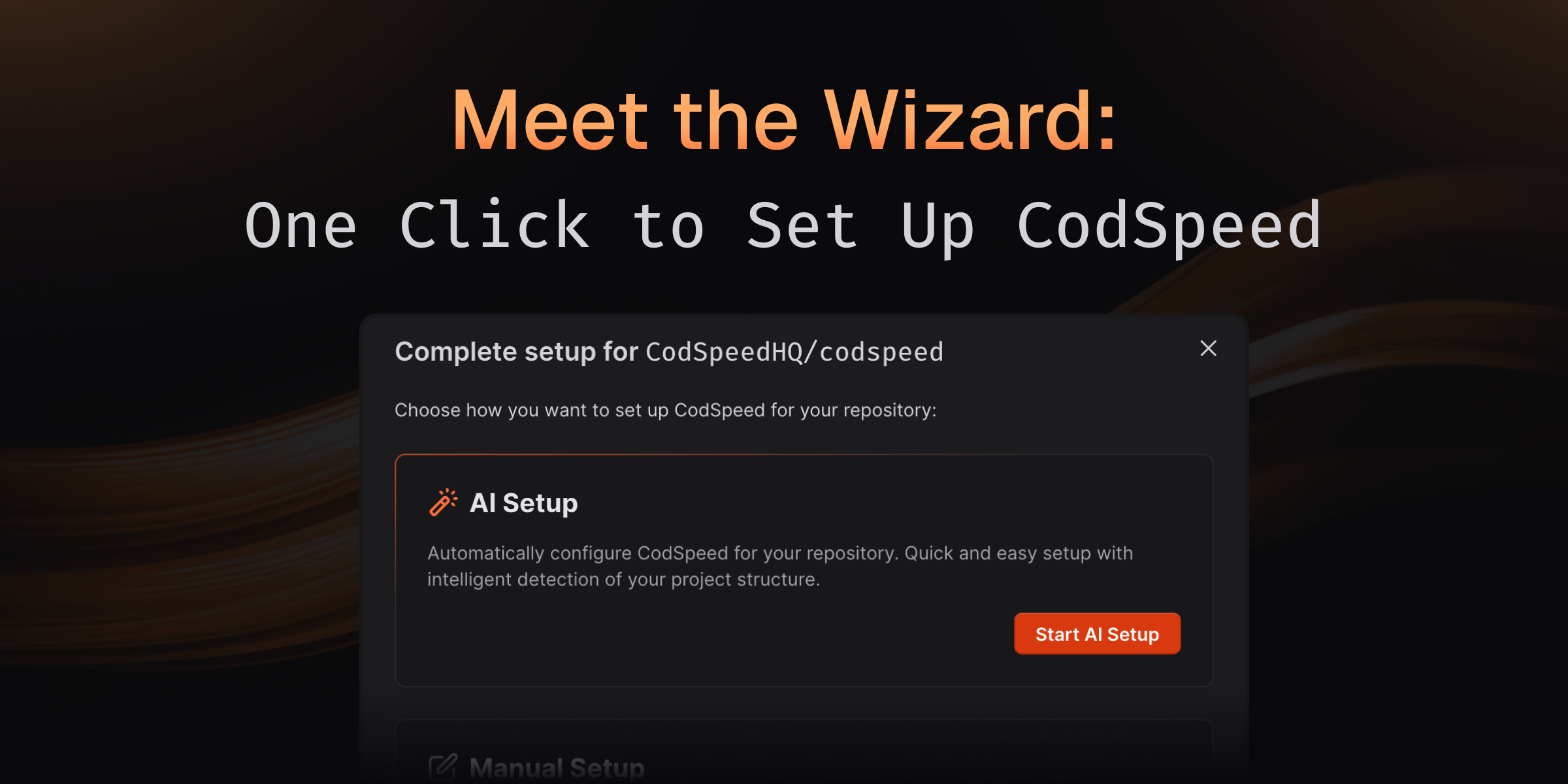 Meet the Wizard: One Click to Set Up CodSpeed - CodSpeed Changelog